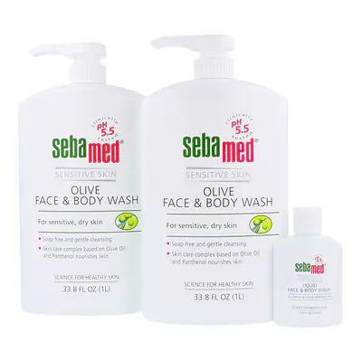 Sebamed Olive Face & Body Wash and Travel Size Wash primary image