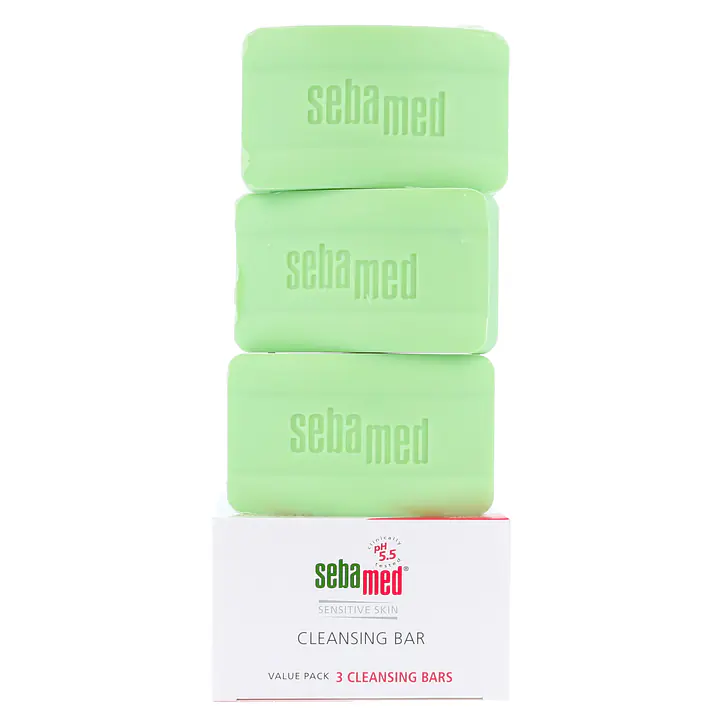 3 Pack Cleansing Bar - 300 g - Size: 100 g, Pack: 3