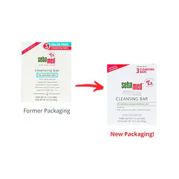3 Pack Cleansing Bar - 300 g - Size: 100 g, Pack: 3
